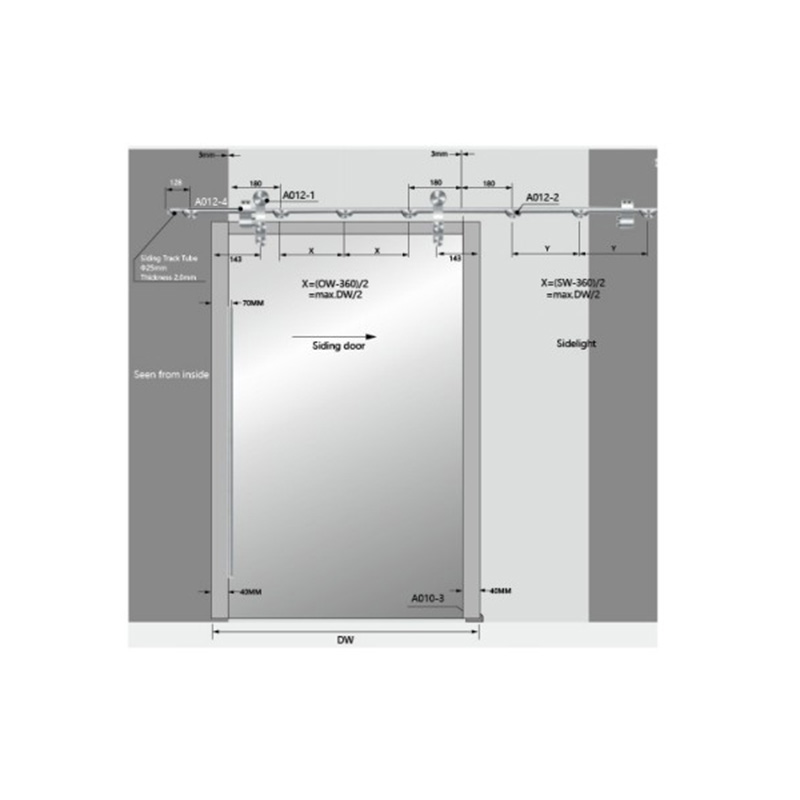 Accesorios de puerta corredera A012
